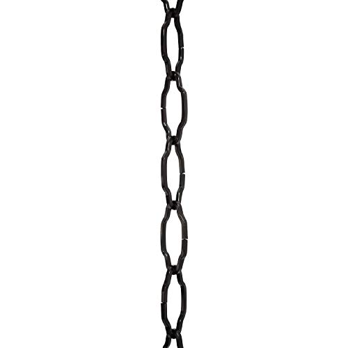 Image of RCH Hardware CH-S57-33-BLK Steel Chandelier Chain, Black (1 Foot)