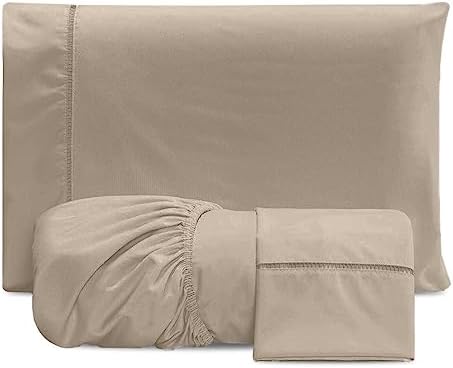 Roupa de Cama Queen 400 Fios 3 Peças Toque Acetinado Macio Casa D...