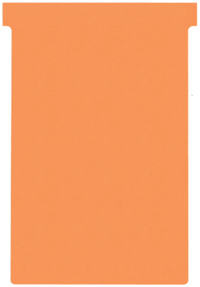 Nobo T-Cards Size 4 Pack of 100 Orange 2004009
