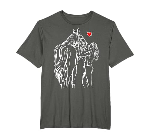 Caballos Chica Mujeres Cabalgatas Caballo Camiseta