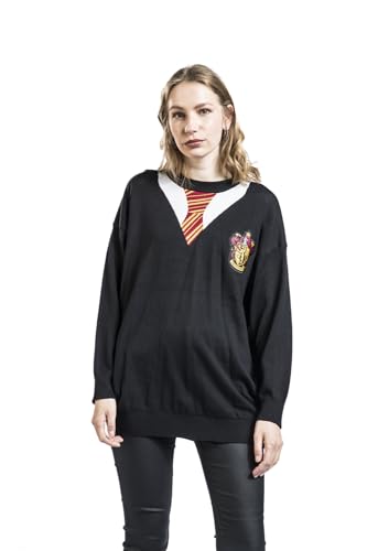 Harry Potter Wohapompu081 Pullover, Nero, M Donna - 5