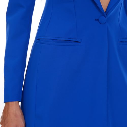 Women's Long Suit 2 Piece Blazer Jacket Pants Slim Fit 1 Button High Street Luxury Womens Clothing Pant Sets4