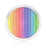 Cendriers en verre pour cigarettes : fabriqué à partir de verre sans plomb, ce cendrier à rayures arc-en-ciel offre un look élégant et élégant qui améliore n'importe quel espace comme cendrier à cigarettes ou cendrier brut pour les fumeurs qui apprécient le style et la fonctionnalité. 8,5 cm de large, 3,5 cm de large
