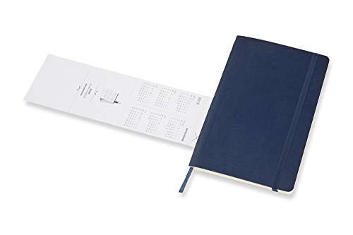 Moleskine Classic 12 Month 2019 Weekly Planner, Soft Cover, Large (5" X 8.25") Sapphire Blue #TOP6