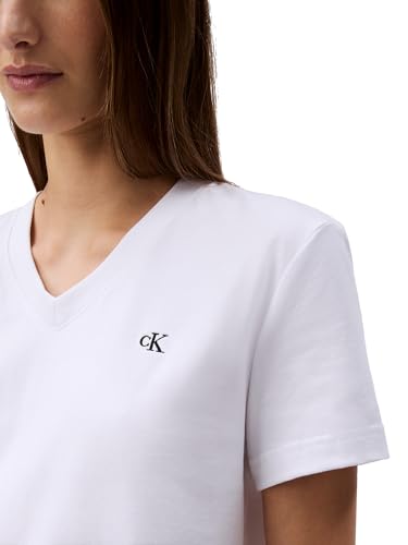 Calvin Klein Women's Archive Logo V-Neck T-Shirt4