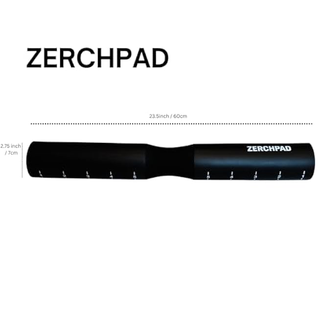 Barbell Pad Squat Pad Designed Specifically for Zercher Squats - Great for Zercher Squats, Front Squats and Hip Thrusts ¡ª Extra Long Length¡ªFit Standard and Olympic Bars Perfectly