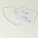 SmartSign White Price Tags with Pre-Strung Loop Strings - Pack of 1000 Marking Tags, Size-8, 12pt Thick Blank Merchandise Tags, 1.75