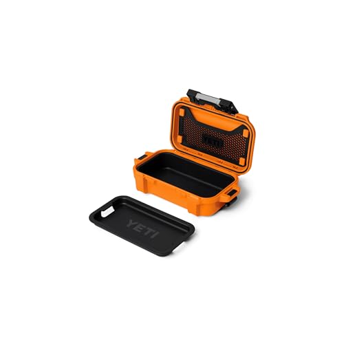 Image of YETI LoadOut GoBox 1 Divided Waterproof Cargo Case, Dry Box, Camera Case, Fishing Tackle Box, King Crab