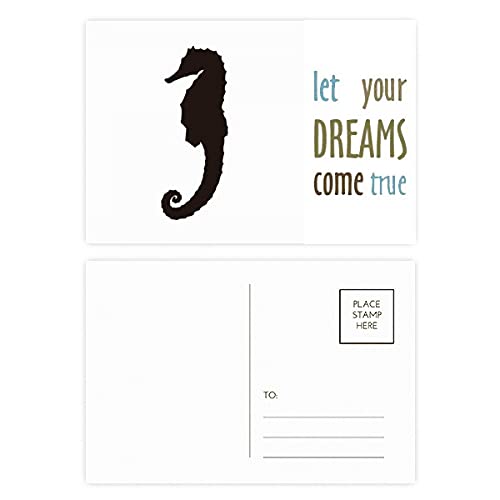 Tarjetas de felicitación de caballito de mar para hacer realidad tus sueños
