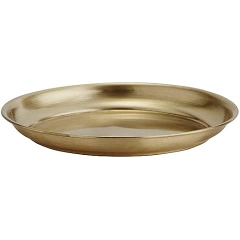Plateau rond en laiton 13 cm - Madam Stoltz Cover