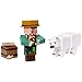 Mattel Minecraft Action Figures & Accessories 2-Packs, 3.25-inch Scale with Pixelated Design, Collectible Toy Set (Characters May Vary)