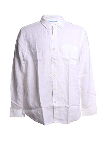 Tommy Bahama Sea Glass Breezer Long Sleeve Shirt White LG