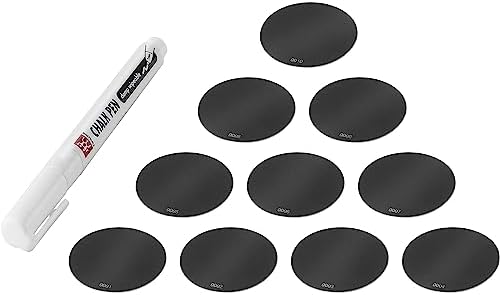 ZWILLING Fresh & Save CUBE 11-Piece Reusable Silicone Label with Chalk Maker Set, for Keeping Track of Food and Avoiding Waste, Black