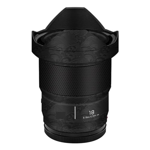 Autocollant anti-rayures Panasonic Lumix S 18mm F1.8 film vague noir