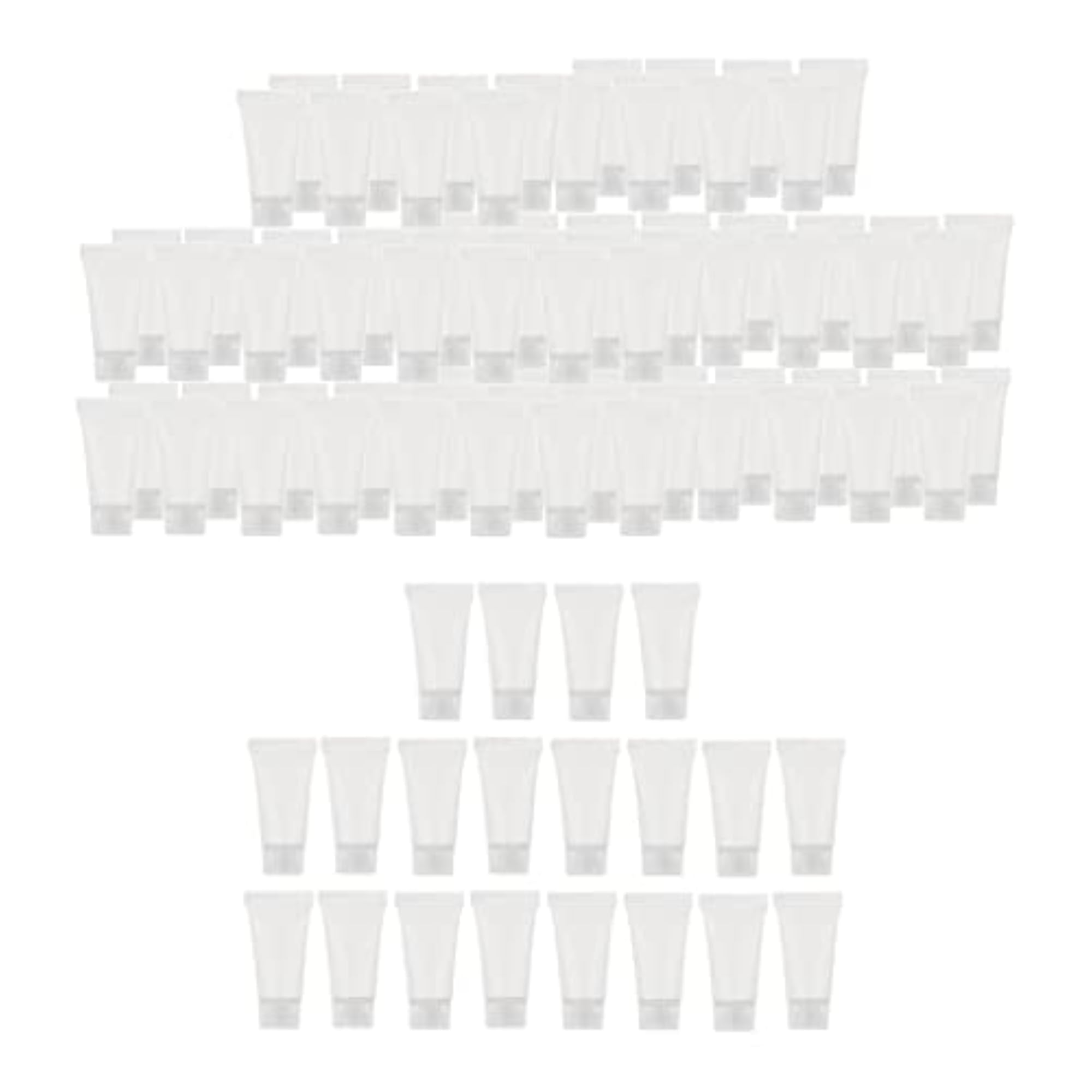 Set of 200 PVC Soft Hand Cream Squeeze Tubes