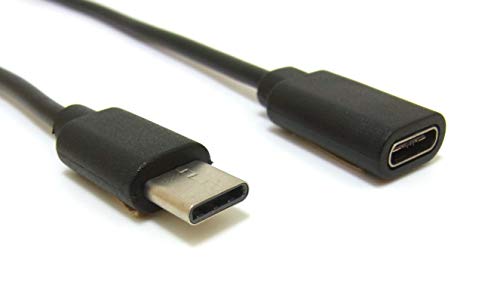 Amazon.co.jp: Type-C 延長ケーブル 50cm 最大3A 50cm 白と黒の2本