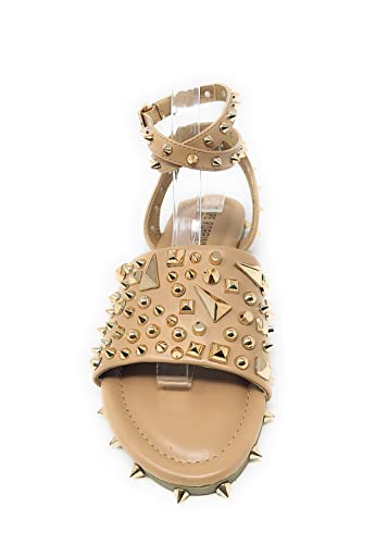 Cape Robbin Inclination Black Snake Clear Open Flat Mule Slide Embellished Sandals3