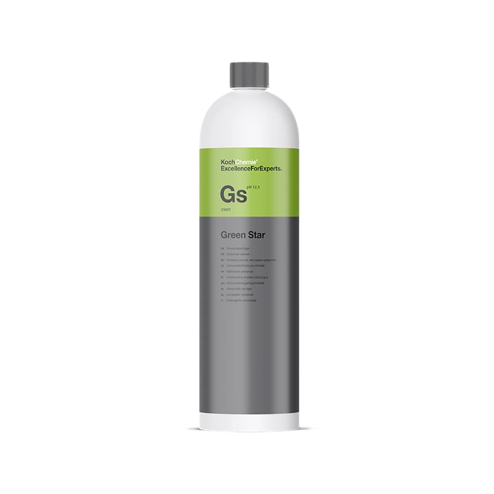 Koch Chemie Pol Star Textil-, Leder- & Alcantarareiniger 1L Set (Zubehör + Koch Chemie Green Star 1000ml)