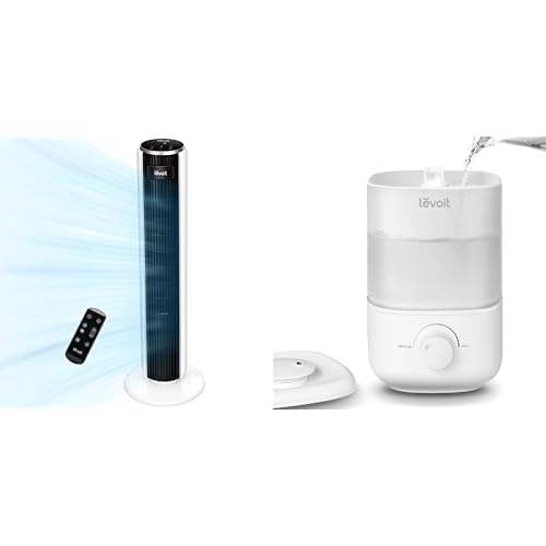 LEVOIT Ventilador de Torre con Mando a Distancia, 7m/s Ventilador...