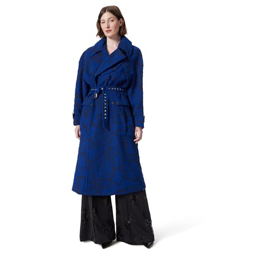 DEE OCLEPPO Women's Myah Military Styled Belted Open Front Coat Standard