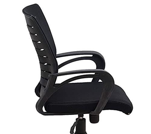 Image of GOYALSON Office Chair Visitor Revolving Chair Spare Parts Accessories Net Back with Nut, Bolts & Allen Key | Ergonomic Mesh Chair Back Replacement | Heavy-Duty PP Frame | Black Chair Back