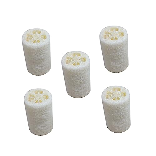 EPIGEIST 5Pcs Natural Loofah Bathing Sponge Deep Cleansing Shower Scrubber for Exfoliating Skin for Body Care and Household Cleaning White Color