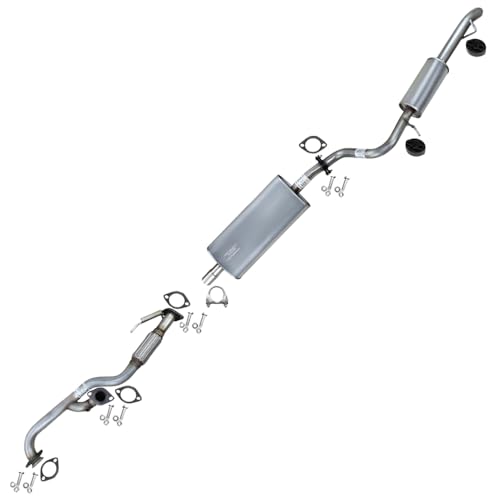 Exhaust Front Flex Y-Pipe Resonator Muffler Exhaust Kit Compatible for 2005-2007 Ford Escape 3.0L | Stainless Steel | Northeastern Exhaust | Free Clamp Gaskets, Hangers and Bolt Kit Included