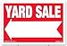 Sam's Signs 3-Pack Yard Sale Sign Kit - Double Sided Red Property Signs with Directional Arrows - 18
