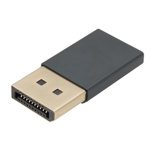 EMSea Emulador de Pantalla Fantasma Sin Cabeza DispalyPort 4K DP Carga Simulada Ajuste Sin Cabeza 1080 60Hz-3840x2160 17Hz para Computadoras en Rack Sin Monitores