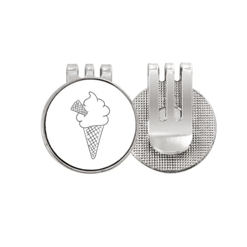 Marqueur de balle de golf Black Line Soft CS Ice avec clip en émail magnétique
