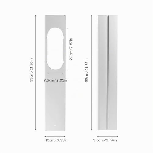 Miniatura 6 de Supyini Kit De Ventana Aire Acondicionado Portátil, Sello Ventana Ajustable Para Manguera De Escape 15 Cm 5.9 Pulgadas, Longitud Ajustable 55-110 Cm, Compatible Con Ventanas Verticales Y Horizontales