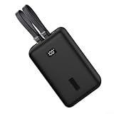 Snug Fit Silicone Case for Anker Zolo Power Bank 2025 Supporting 20000 mAh 45W 30W Fast Charging Power Bank Models (Black)