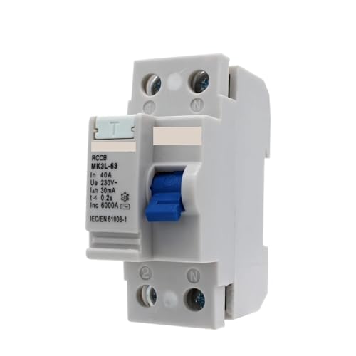Disjoncteur différentiel 16A MK3L-63 élimine risque fuite électrique 240V - 5