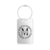Personalized Luggage Tags for Suitcases: Custom Engraved with Letter Name Text Double-Sided Luggage Tags - for Luggage Baggage Suitcase Travel Bag - for Sport Traveler Lover