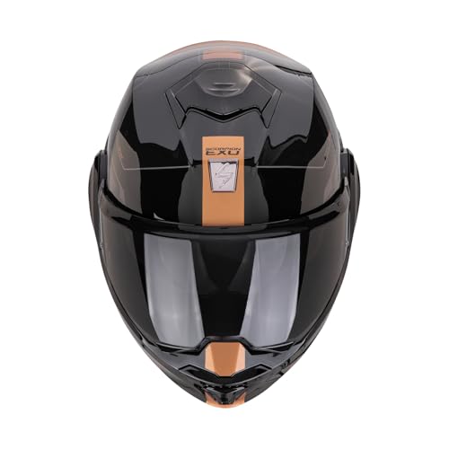Casque modulable Scorpion Exo-Tech Evo Traveller Noir Cuivre XL
