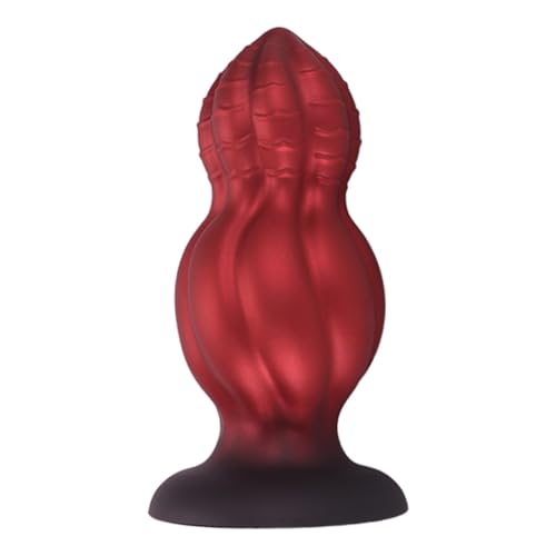 AMAZBEE Enorme tapón anal Monster Consolador Expansor anal con base de ventosa Entrenador de tapón anal SM Juguetes sexuales para adultos (S)