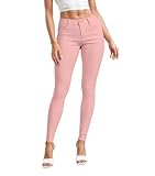 Hybrid & Company Womens Hyper Ultra Stretch Comfy Skinny Leg Work Casual Pants P44876SK Blush L