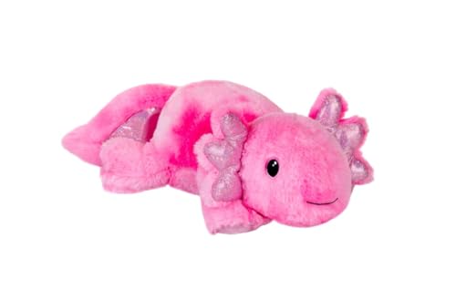 Fiesta Toys Axolotl Plush Stuffed Animal Toy Pink Dreamscape Earth Pals Made from Recycled Raw Materials - 10 Inches