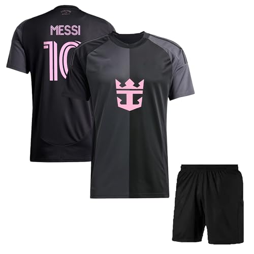 Image of Sports Soccer Home Away Kids Boys Barce Lamine Yamal Football Jersey Boys Set T-Shirt and Shorts