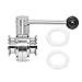 Beduan Sanitary Butterfly Tri Clamp Valve with Silicone Gasket SUS304 1.5 Inch Tri Clamp Clover Type (1.5