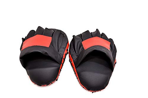 Kit Aparador de Chute + Manopla de foco Aberta + Raquete de Chute Vermelho Equifighter