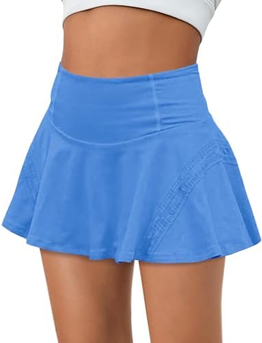 Yanekop Womens Pleated Tennis Skirts Athletic Golf Skorts High Waisted Activewear Sports Skirts with Pockets
