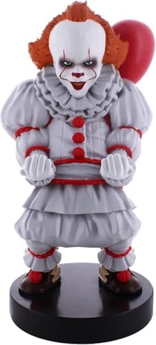 Exquisite Gaming: Warner Bros: Pennywise – Original Mobile Phone & Gaming Controller Holder, Device Stand, Cable Guys, IT Licensed Figure