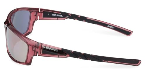 Harley-Davidson Women's Racer Square Sunglasses, Shiny Violet Plastic Frames2