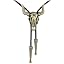 Cowboy Skull Bolo Tie-gold