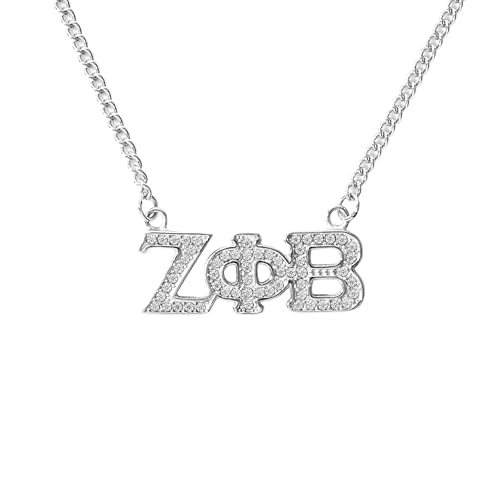 BBGreek Zeta Phi Beta Sorority Paraphernalia - Official Vendor - Pendant Crystal Necklace - Collection