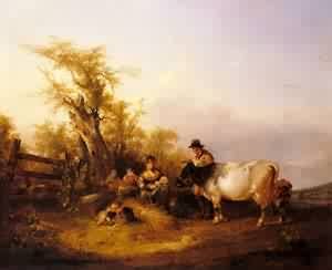 Peinture à l'huile The Road to Market Shayer une ambiance nostalgique