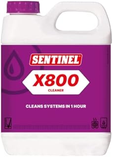 Sentinel - X800 Fast Acting Cleaner 1L, targeted central heating system cleaning inside an hour, restores system efficiency by targeting corrosion debris, ideal for hot and cold systems