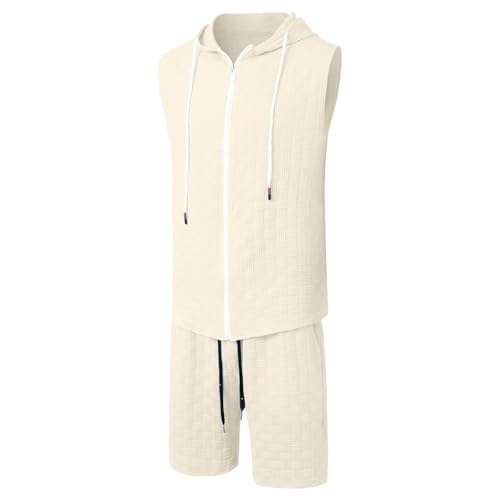 Short et cardigan à capuche homme ensemble décontracté coupe ample confortable