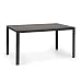 Produktbild blumfeldt Bilbao Gartentisch - 150 x 90 cm Tischfläche, 6 Personen, Materialien: Polywood & Aluminium, Witterungsbeständig, Holzoptik, anthrazit